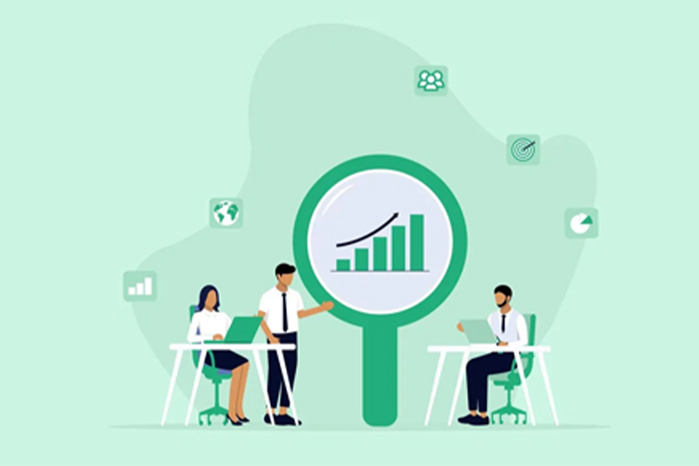 Research driven approach with financial charts and analysis